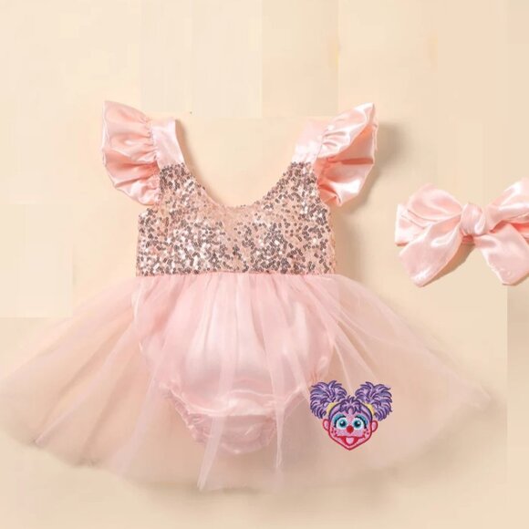 Abby Cadabby Dress romper Sesame Street Outfit Clothes Abby Cadabby Birthday - Picture 1 of 8